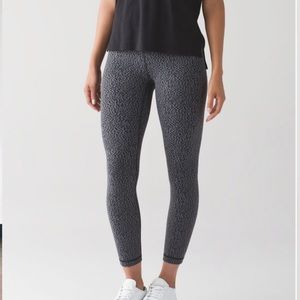 Lululemon High Times Pant herringbone Digi Pixie Black 7/8 leggings tight
